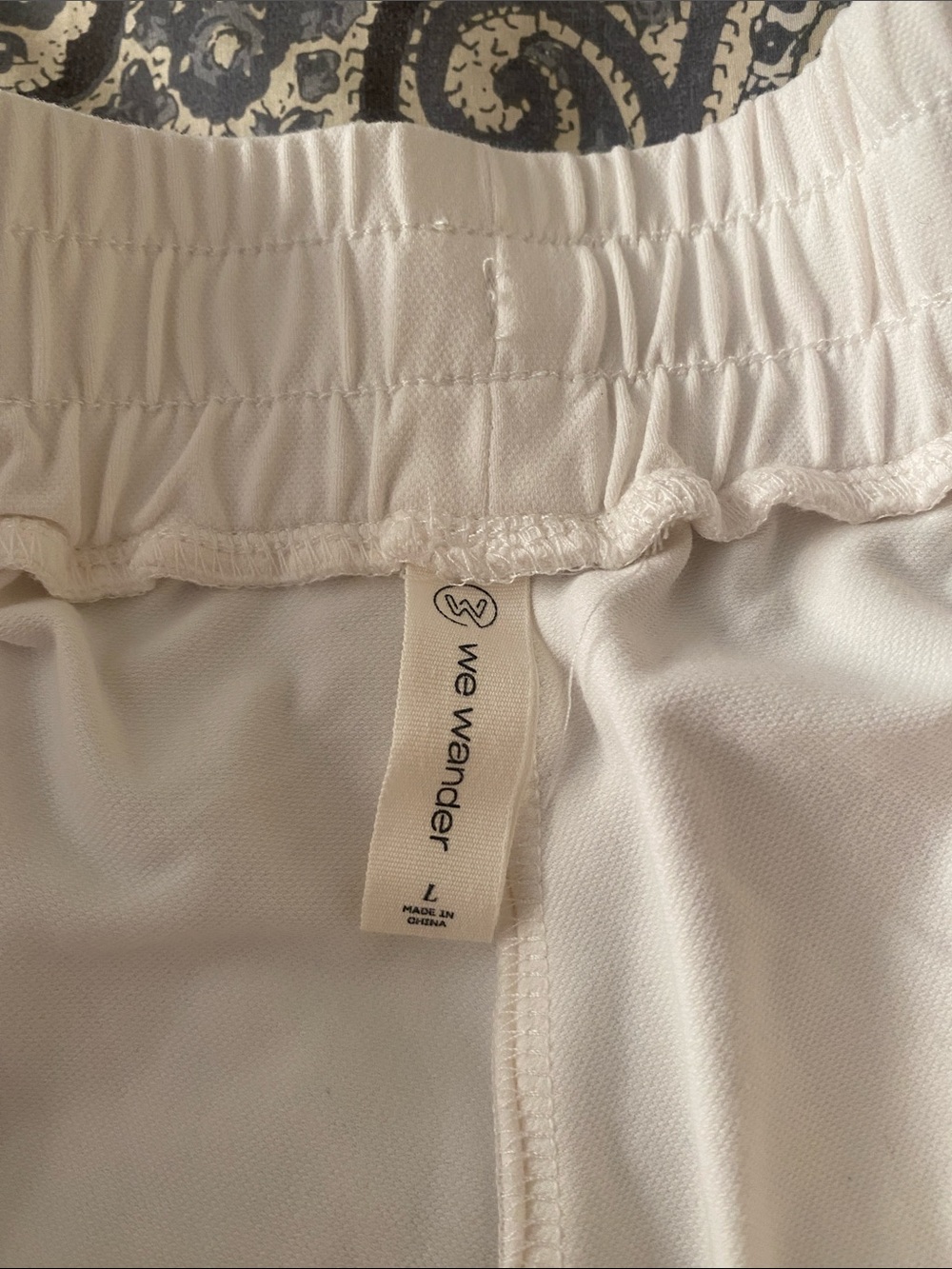 Casual off white Drawstring Athletic Shorts for Women - Picture 4 of 6